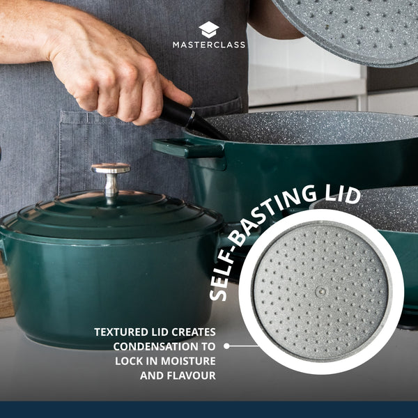 MasterClass Hunter Green Cast Aluminium Casserole Dish, 4L image 12