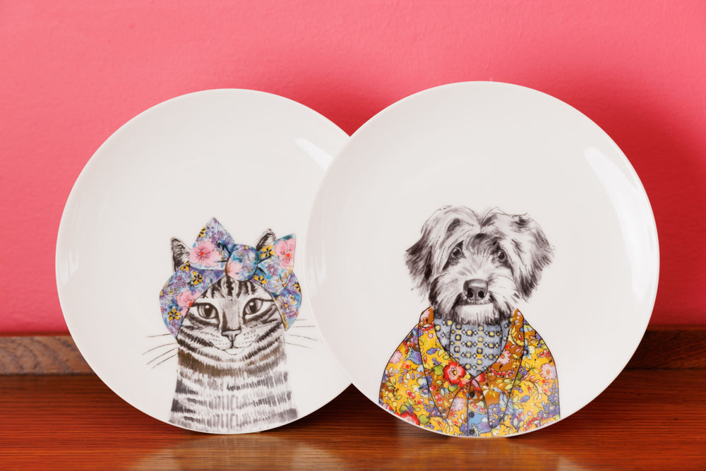 Mikasa x Tipperleyhill 2-Piece Fine China Side Plate Set, 21cm