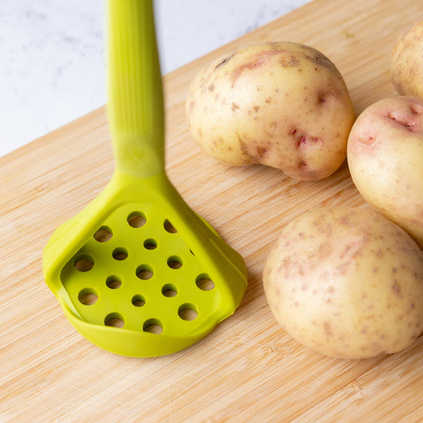 Colourworks Green Silicone Potato Masher with Built-In Scoop image 6