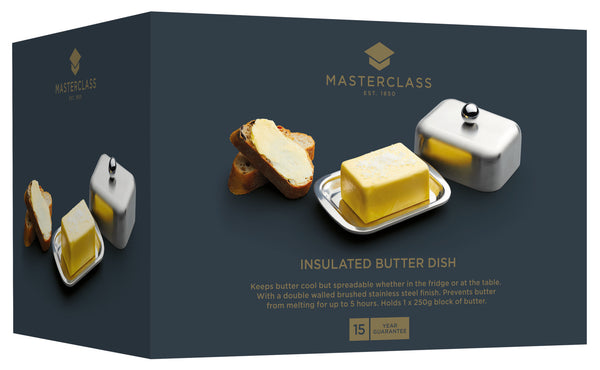 MasterClass Deep Double Walled Insulated Covered Butter Dish image 4