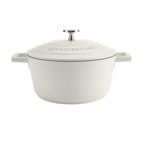 MasterClass Cream Cast Aluminium Casserole Dish, 2.5L image 2