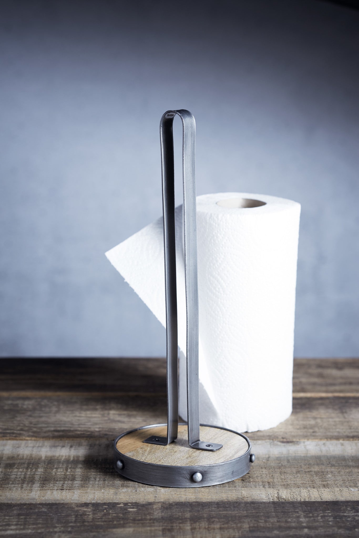 Industrial Kitchen Metal / Wooden Kitchen Roll Holder CookServeEnjoy