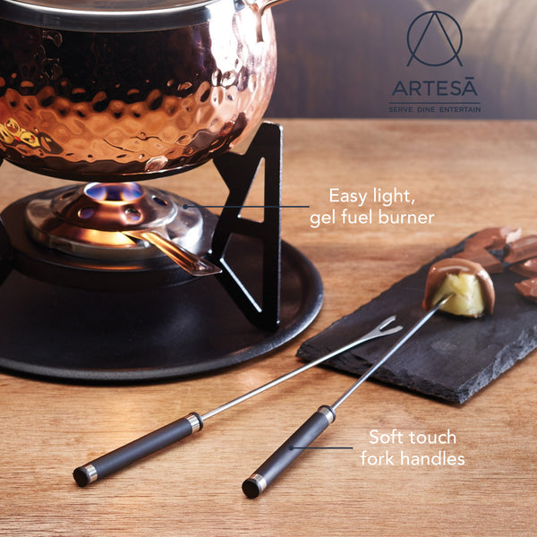 Artesà Hand Finished Copper Effect Fondue Set image 6