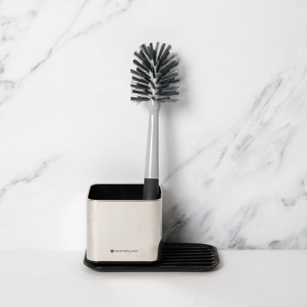 2pc Kitchen Washing-up Set with Smart Sink Caddy and Bottle Cleaner Brush image 2