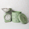 2pc English Sage Green Kitchenware Set with Three Tier Cake Tin and Mechanical Scale image 2