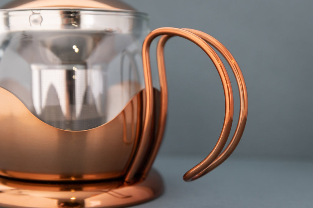 La Cafetière Izmir 1.2L Glass Teapot with Infuser - Copper