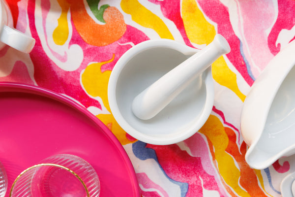 Mikasa Chalk Porcelain Pestle and Mortar, White image 2