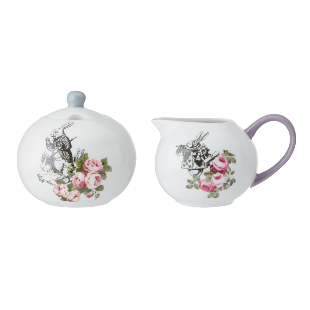 Mikasa and the V&A Alice In Wonderland Bone China Sugar Bowl And Creamer, 200ml image 1