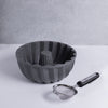 MasterClass 2pc Bakeware Set with Swirl Cast Aluminium Decorative Cake Pan and Soft Grip Stainless Steel Sieve image 2