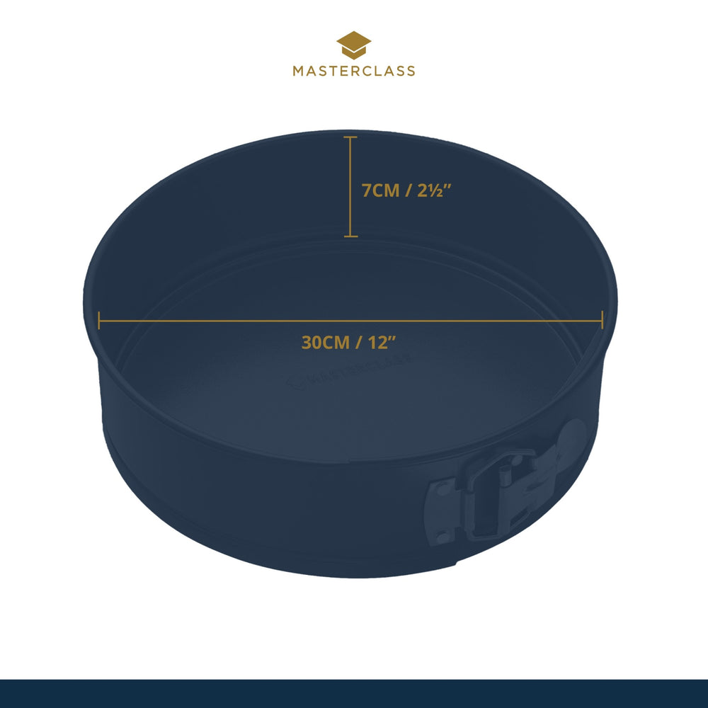 MasterClass Non-Stick Loose Base Springform Cake Pan, 30cm