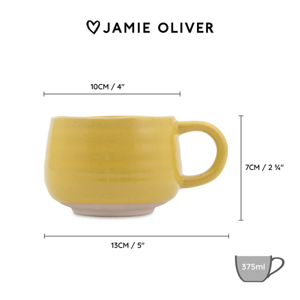 Jamie Oliver Big Love 'Cosy Cuppa' Mug, Yellow, 375ml image 4
