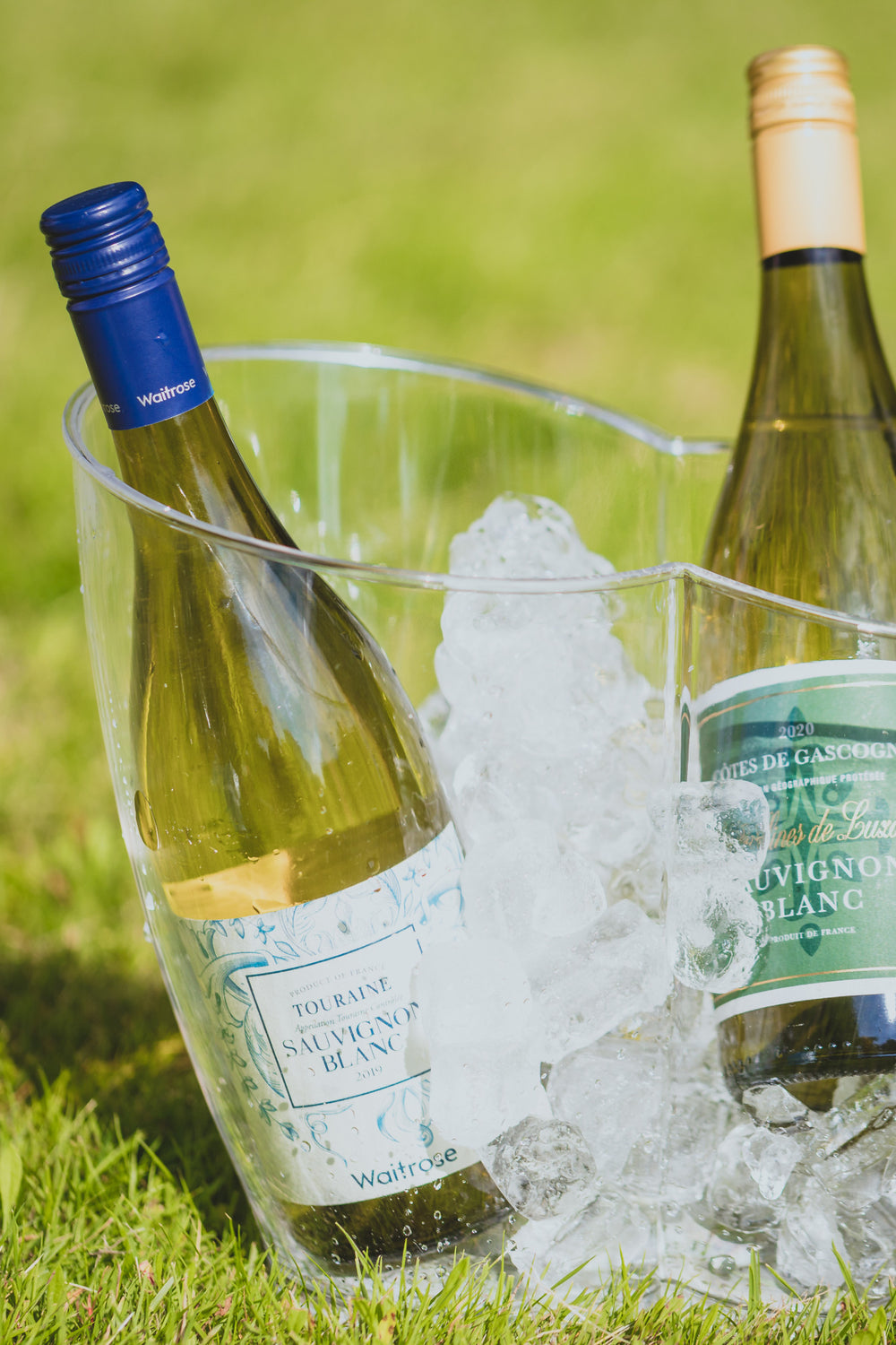 BarCraft Clear Acrylic Double Sided Drinks Pail / Cooler