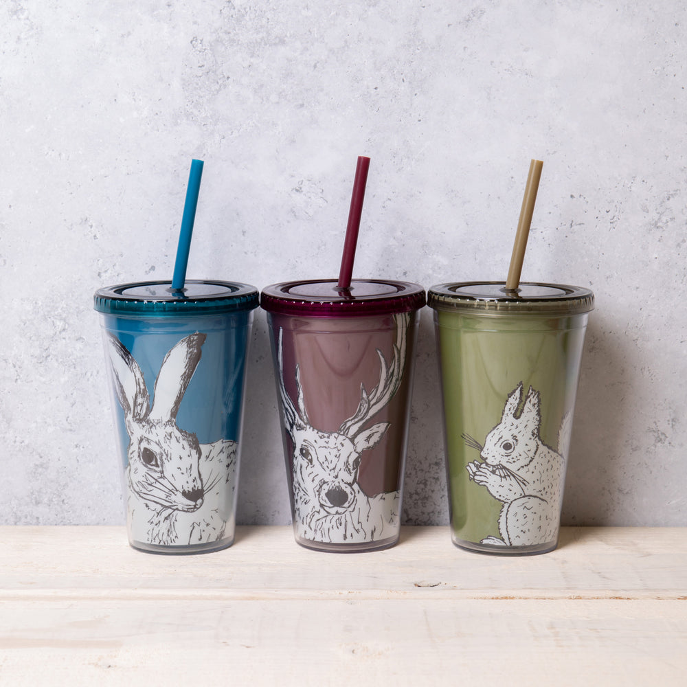 Creative Tops Into The Wild Set of 3 Hydration Cups - Squirrel, Fox and Bunny