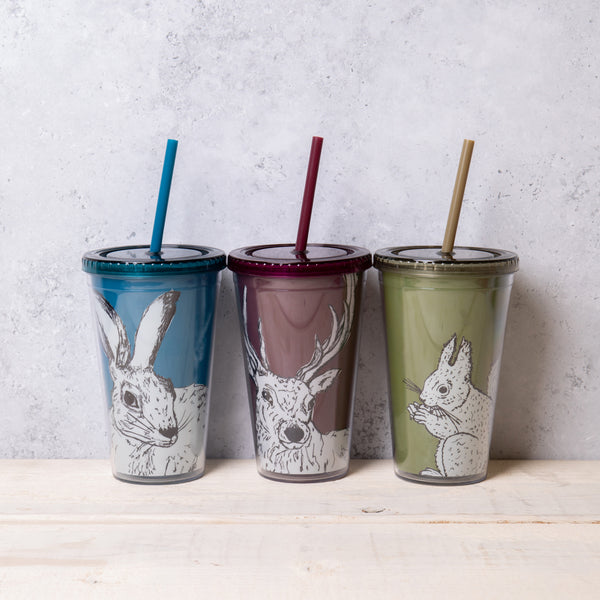 Creative Tops Into The Wild Set of 3 Hydration Cups - Squirrel, Fox and Bunny image 2