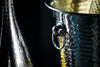 BarCraft Hammered-Steel Sparkling Wine & Champagne Bucket with Ring Handles image 2