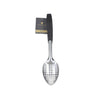 MasterClass Stainless Steel Colour-Coded Slotted Spoon - Black image 2