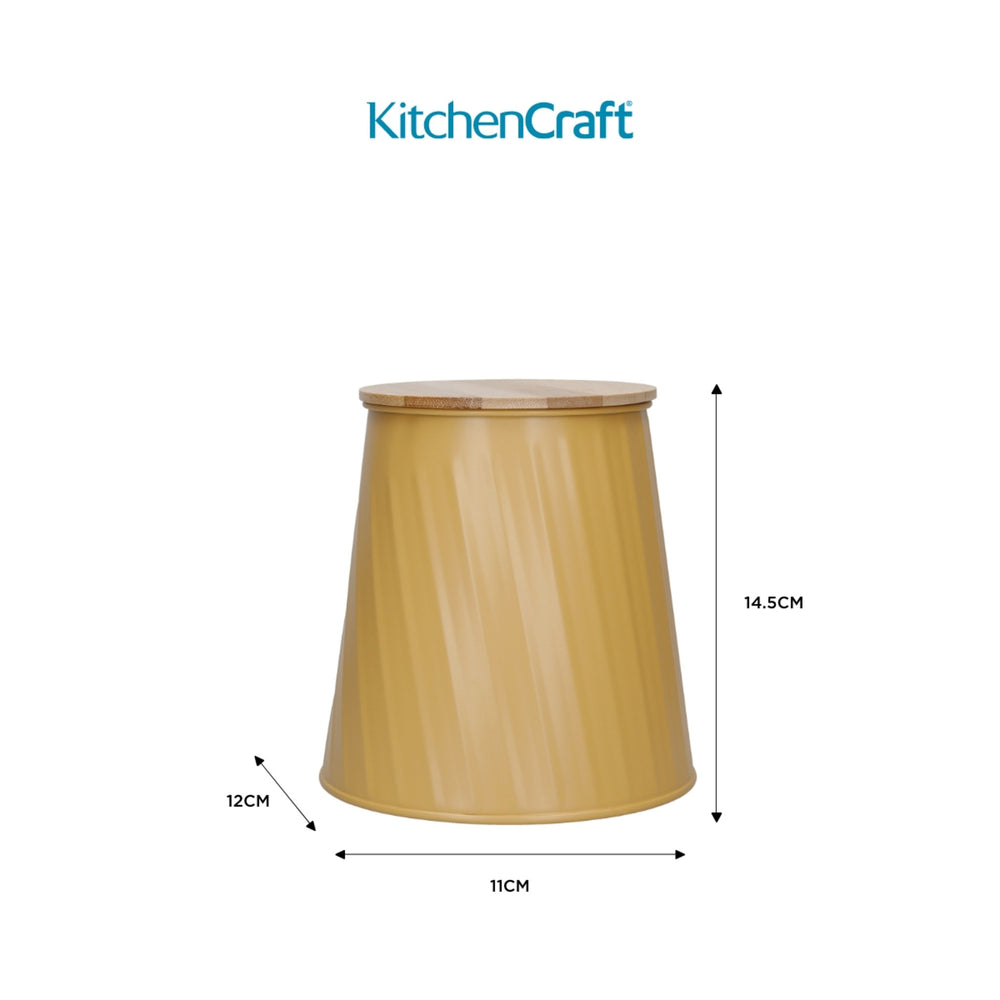 KitchenCraft Storage Canisters - 1.3 L, Yellow, Set of 3