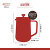 La Cafetière Loose Leaf 4-Cup Glass Teapot, 1L image 8
