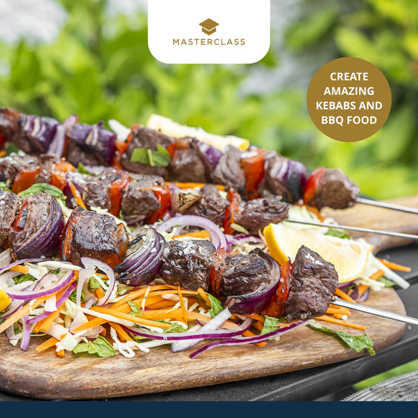 MasterClass Stainless Steel Flat Sided Skewers, Set of 6, 40cm image 9