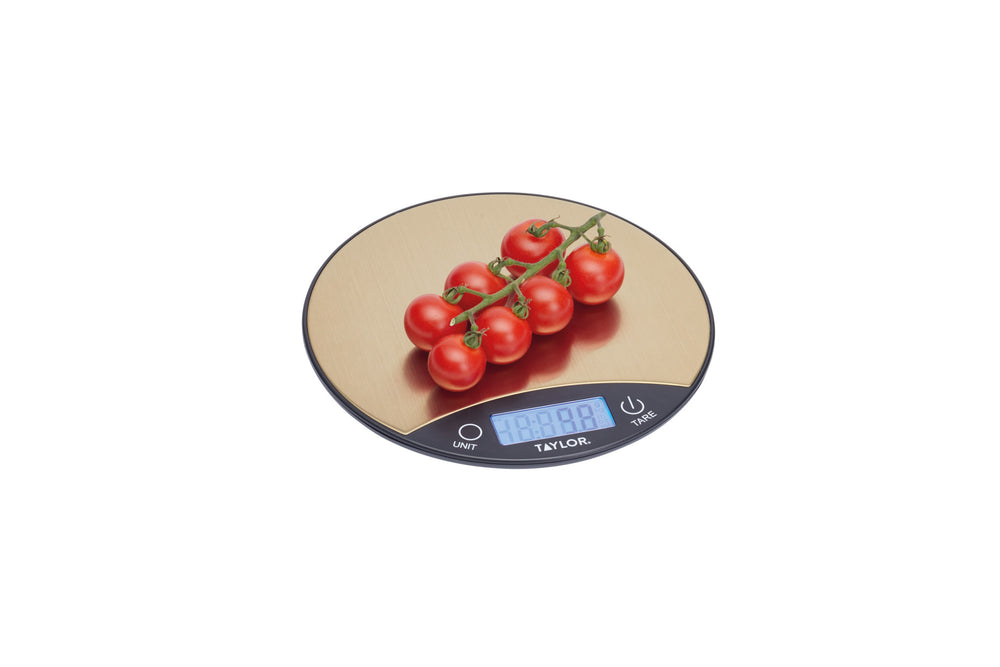 Taylor Pro Digital Dual 5Kg Kitchen Scales - Black & Brass