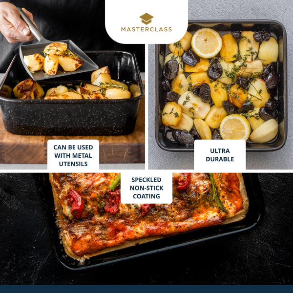 MasterClass Vitreous Enamel Square Pan, 23cm x 4cm image 9