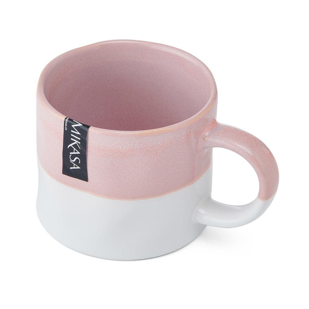 Mikasa Ombre Pink and White Mug, 350ML