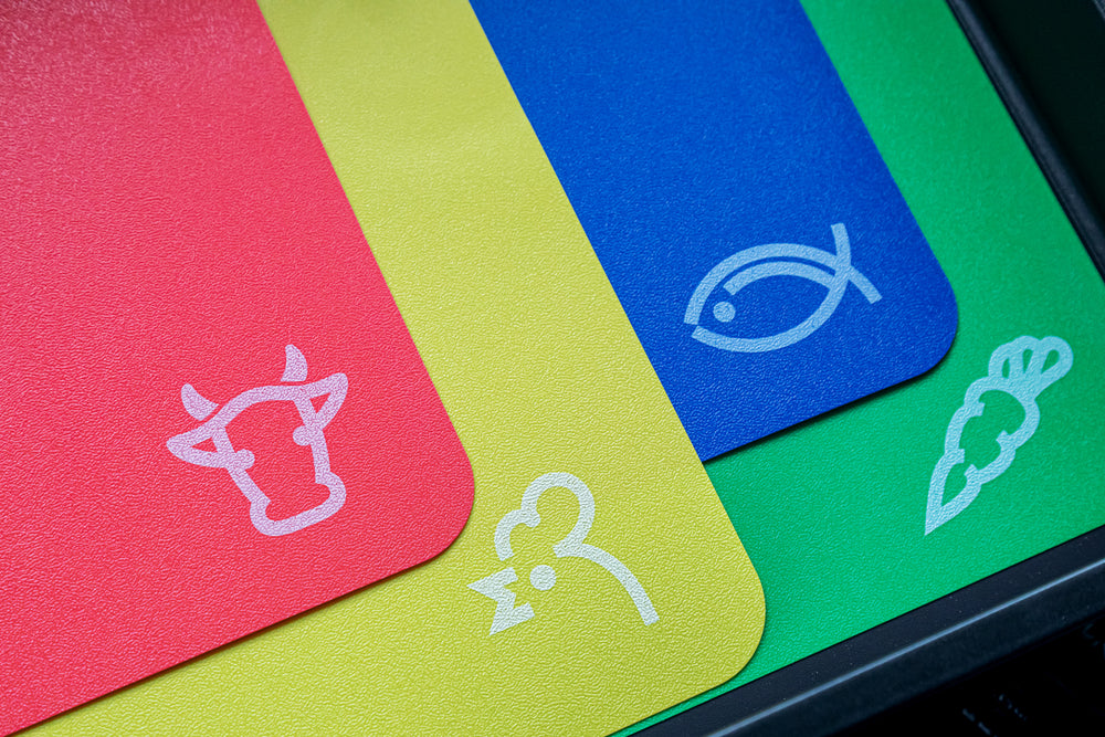 KitchenCraft Flexible Colour Coded Cutting Mats