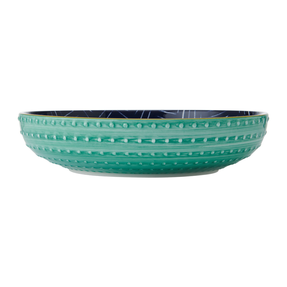 Mikasa Indigo Chevron Stoneware Bowl, 21cm