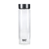 BUILT Tiempo 450ml Insulated Water Bottle, Borosilicate Glass / Stainless Steel - Charcoal