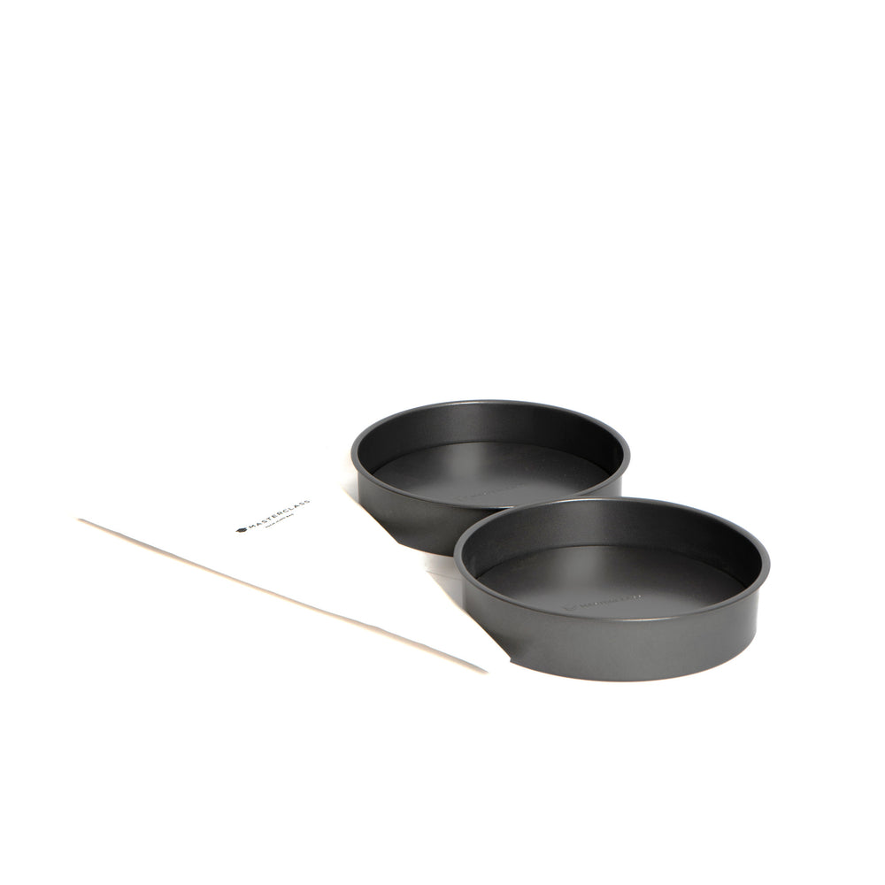 3pc Baking Bundle, Includes 2x Non-Stick Loose Base Round 20cm Sandwich Pans and a 40cm Icing and Piping Bag image 1
