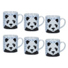 Set of 6 KitchenCraft 80ml Porcelain Panda Espresso Cups image 1