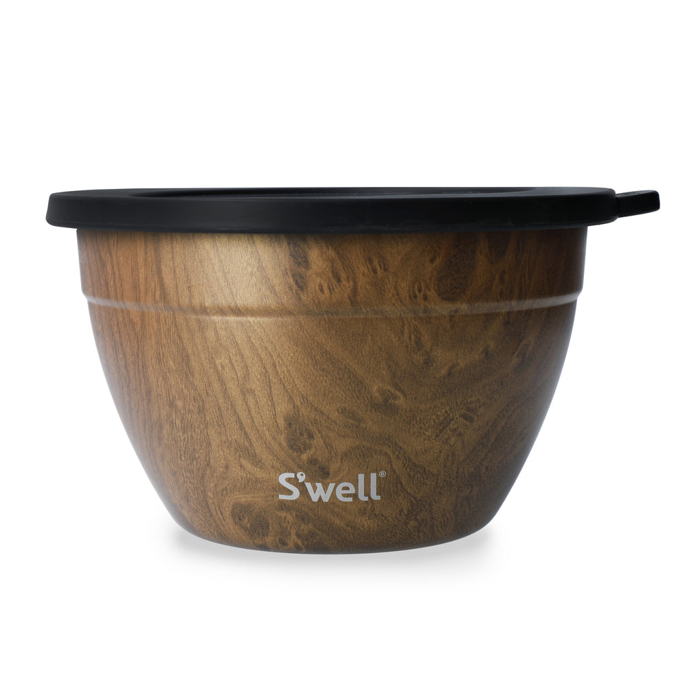 S'well Teakwood Salad Bowl Kit, 1.9L image 1