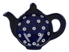 London Pottery Tea Bag Tidy Blue and White Circle image 1