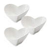Set of 3 Maxwell & Williams White Basics Heart 23cm Bowls image 1