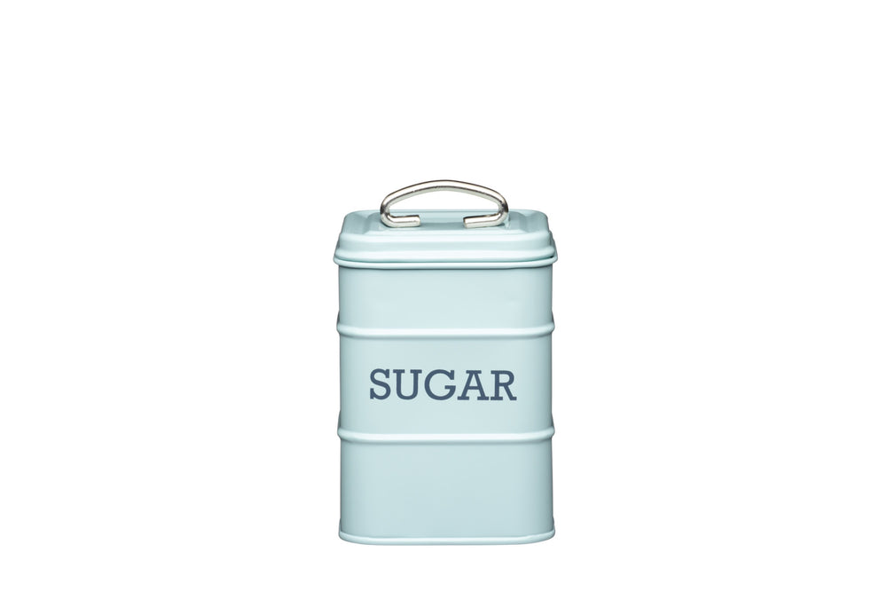 Living Nostalgia Vintage Blue Sugar Tin image 1
