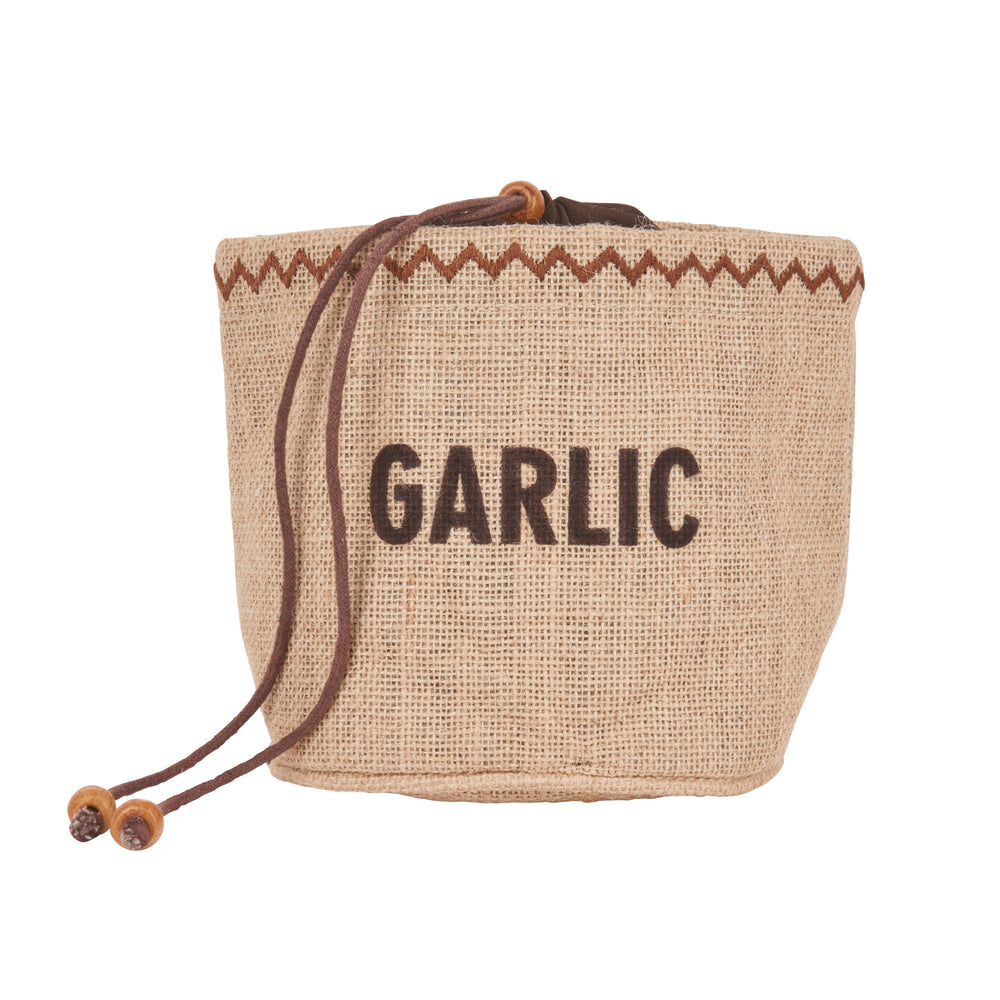 Natural Elements Hessian Garlic Storage Bag image 1