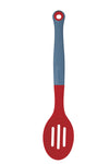 Colourworks Brights Red Silicone-Headed Slotted Spoon image 1