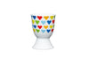 KitchenCraft Brights Hearts Porcelain Egg Cup image 1