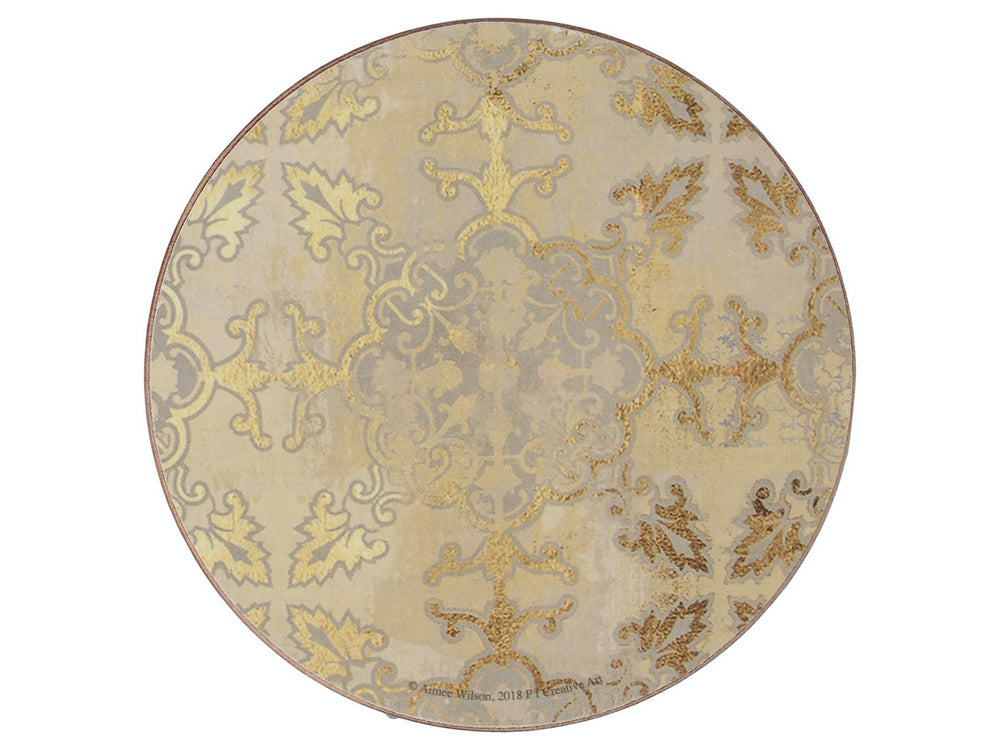 Creative Tops Gold Impressions Pack Of 4 Premium Round Coasters image 1