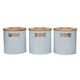KitchenCraft Tea, Coffee and Sugar Canisters - 1 L, Light Blue, Set of 3