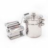 2pc Pasta Making Set with Deluxe Double Cutter Pasta Machine and Pasta Pot with Steamer Insert image 1