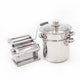 2pc Pasta Making Set with Deluxe Double Cutter Pasta Machine and Pasta Pot with Steamer Insert