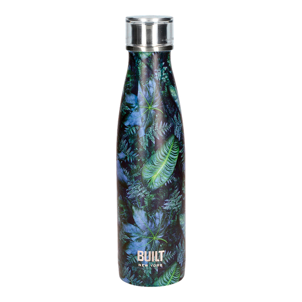 Built 500ml Double Walled Stainless Steel Water Bottle Dark Tropics image 1