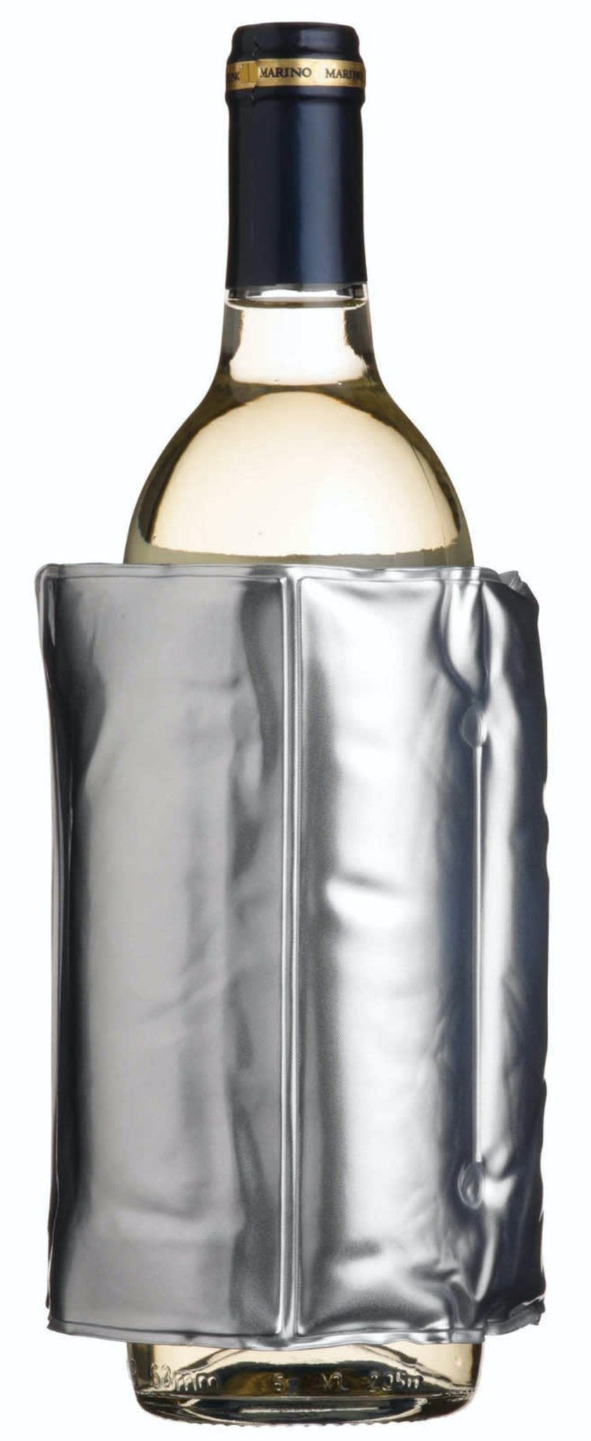 BarCraft Wrap Around Silver Wine Cooler image 1