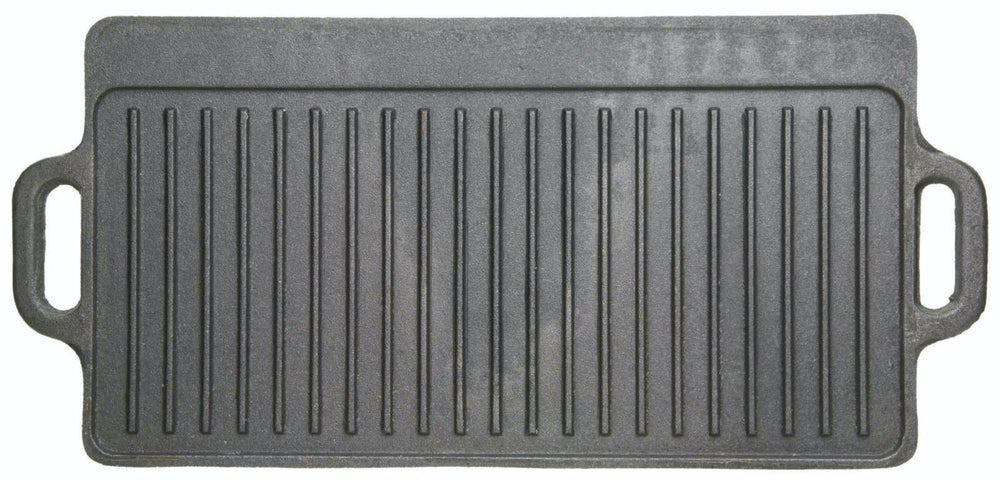 KitchenCraft Deluxe Cast Iron Griddle 45cm x 23cm image 1