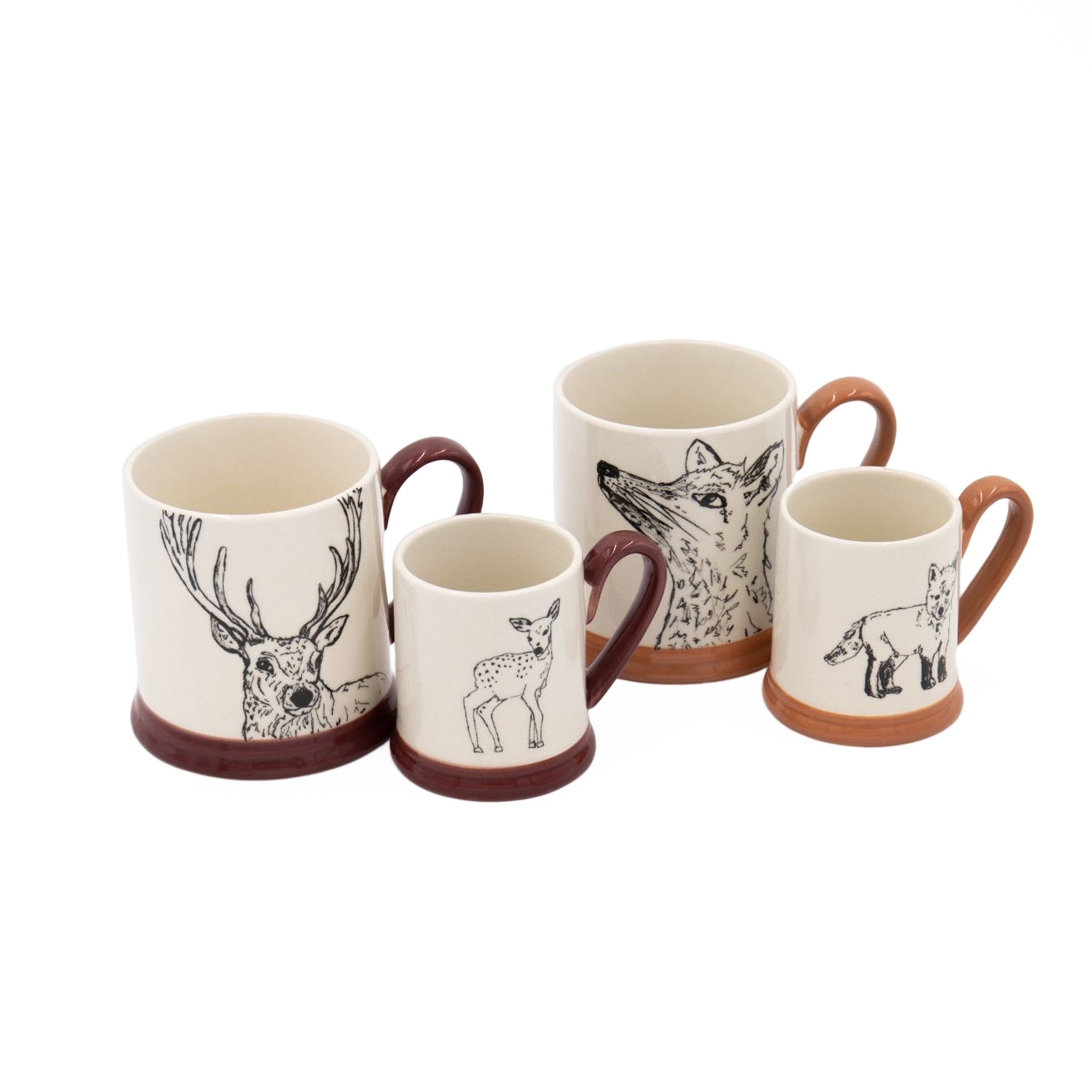 Creative Tops Into The Wild Set with Two Sets of Mugs Deer & Fox