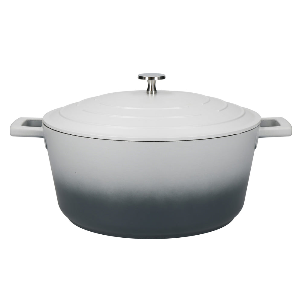 MasterClass Large 5 Litre Casserole Dish with Lid - Ombre Grey image 1
