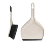 Natural Elements Eco-Friendly Dustpan and Brush, Recycled Plastic with Soft Straw Bristles - Grey image 1