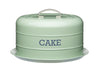 Living Nostalgia Airtight Cake Storage Tin/Cake Dome - English Sage Green image 1