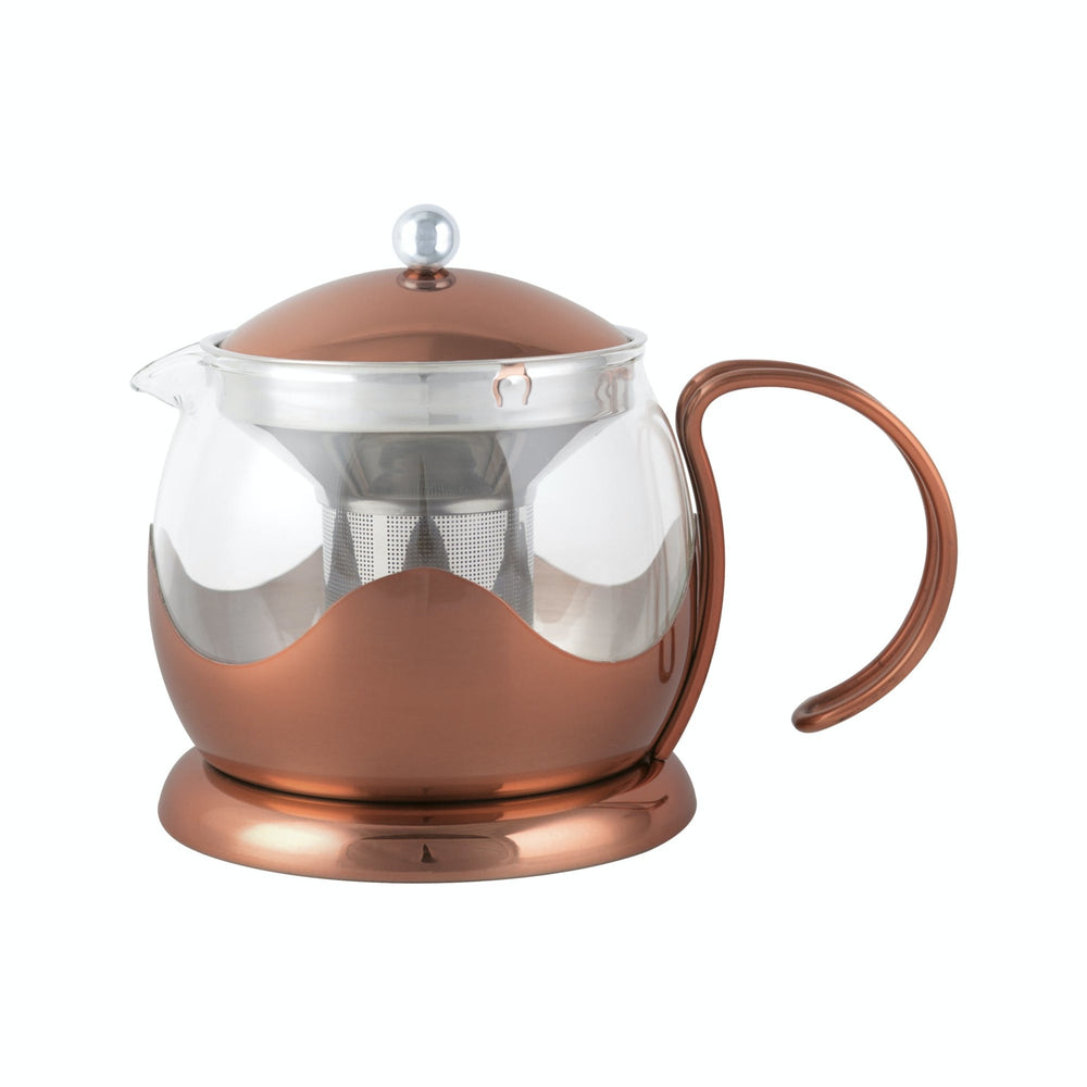 La Cafetière Izmir 1.2L Glass Teapot with Infuser - Copper image 1